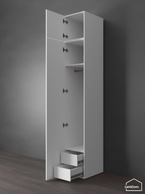 Шкаф с антресолью Linnea MHR-1POA-3 2450х400х510 (Белый-М 11.1.2) в Белоярском (ХМАО) - beloiarskii.ok-mebel.com | фото 6