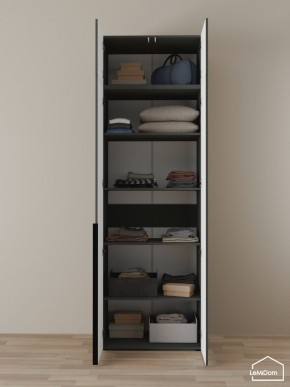 Шкаф с антресолью Linnea MHR-2A-2 2450х800х510 (Графит-М 11.1.25) в Белоярском (ХМАО) - beloiarskii.ok-mebel.com | фото 4