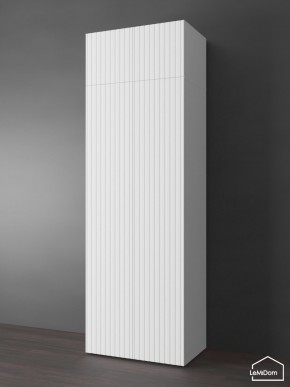 Шкаф с антресолью Linnea MHR-2POA-4 2450х800х510 (Белый-М 11.1.1) в Белоярском (ХМАО) - beloiarskii.ok-mebel.com | фото