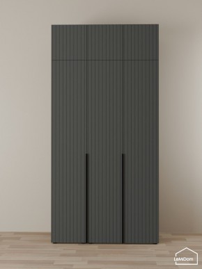Шкаф с антресолью Linnea MHR-3A-2 2450х1200х510 (Графит-М 11.1.25) в Белоярском (ХМАО) - beloiarskii.ok-mebel.com | фото