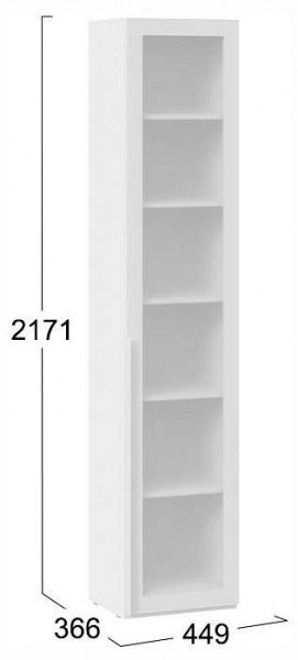 Шкаф-витрина Порто СМ-393.07.213 в Белоярском (ХМАО) - beloiarskii.ok-mebel.com | фото 4