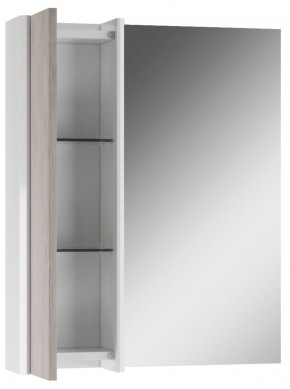 Шкаф-зеркало Uno 60 Дуб серый левый/правый Домино (DU1503HZ) в Белоярском (ХМАО) - beloiarskii.ok-mebel.com | фото 3