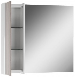 Шкаф-зеркало Uno 80 Дуб серый левый/правый Домино (DU1504HZ) в Белоярском (ХМАО) - beloiarskii.ok-mebel.com | фото 4