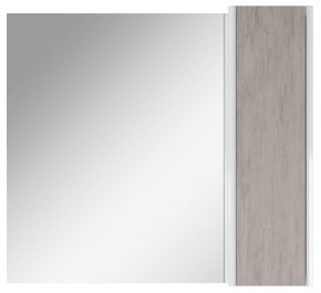 Шкаф-зеркало Uno 80 Дуб серый левый/правый Домино (DU1504HZ) в Белоярском (ХМАО) - beloiarskii.ok-mebel.com | фото 5