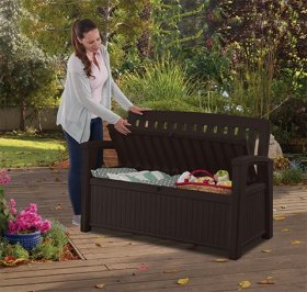 Скамья Patio Bench коричневый в Белоярском (ХМАО) - beloiarskii.ok-mebel.com | фото 2