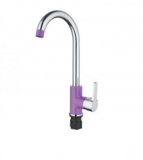 Смеситель для кухни Accoona A4567S фиолетовый в Белоярском (ХМАО) - beloiarskii.ok-mebel.com | фото