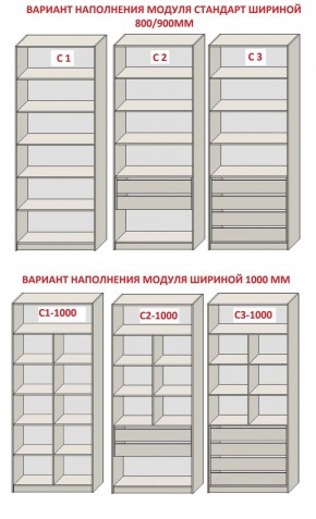 Спальня Серый камень + Кровать (серии «ГЕСТИЯ») Серый камень/Дуб Небраска натуральный в Белоярском (ХМАО) - beloiarskii.ok-mebel.com | фото 14