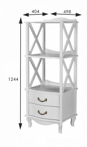 Стеллаж комбинированный Джульетта Л в Белоярском (ХМАО) - beloiarskii.ok-mebel.com | фото 8