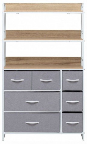 Стеллаж комбинированный Ноа в Белоярском (ХМАО) - beloiarskii.ok-mebel.com | фото 2
