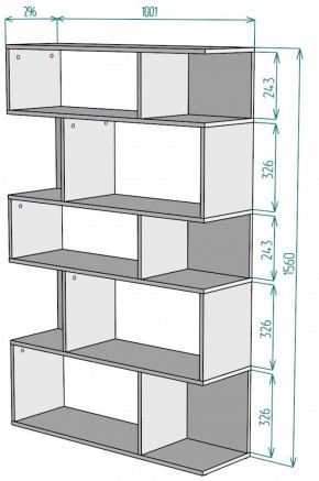 Стеллаж S11 в Белоярском (ХМАО) - beloiarskii.ok-mebel.com | фото 2