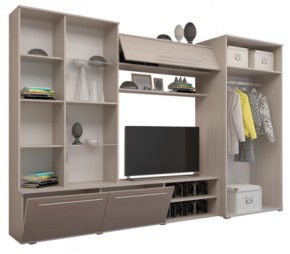 Стенка Монако МДФ в Белоярском (ХМАО) - beloiarskii.ok-mebel.com | фото 2