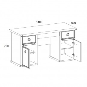 Стол 2D3S, MAGELLAN, цвет Сосна винтаж в Белоярском (ХМАО) - beloiarskii.ok-mebel.com | фото 2