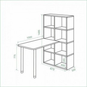 Стол компьютерный Bartolo в Белоярском (ХМАО) - beloiarskii.ok-mebel.com | фото 2