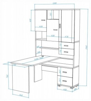 Стол компьютерный Домино СР-620-160 в Белоярском (ХМАО) - beloiarskii.ok-mebel.com | фото 2