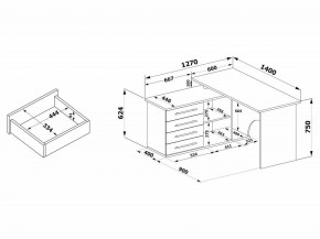 Стол компьютерный КСТ-109Л в Белоярском (ХМАО) - beloiarskii.ok-mebel.com | фото 4
