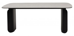 Стол NORD 200 TL-102 Бежевый мрамор, испанская керамика / черный каркас, ®DISAUR в Белоярском (ХМАО) - beloiarskii.ok-mebel.com | фото 4