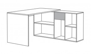 Стол письменный Лайт 03.245 F (белый) в Белоярском (ХМАО) - beloiarskii.ok-mebel.com | фото 3