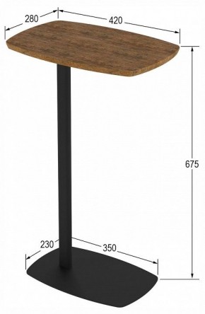 Стол придиванный Дей в Белоярском (ХМАО) - beloiarskii.ok-mebel.com | фото 4