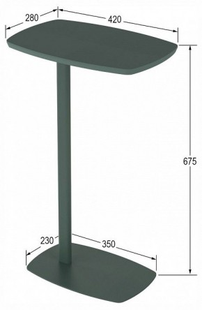 Стол придиванный Дей в Белоярском (ХМАО) - beloiarskii.ok-mebel.com | фото 4