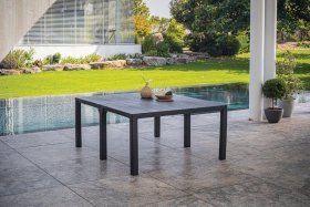 Стол раскладной Джули (Julie Double table 2 configurations) Графит в Белоярском (ХМАО) - beloiarskii.ok-mebel.com | фото 2