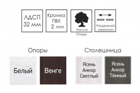 Стол раскладной Ялта (опоры массив резной) в Белоярском (ХМАО) - beloiarskii.ok-mebel.com | фото 9