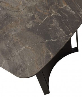 Стол RASMUS 160 KL-80 Серый мрамор, итальянская керамика / черный каркас, ®DISAUR в Белоярском (ХМАО) - beloiarskii.ok-mebel.com | фото 9
