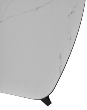 Стол RASMUS 160 TL-45 Белый мрамор, испанская керамика / черный каркас, ®DISAUR в Белоярском (ХМАО) - beloiarskii.ok-mebel.com | фото 6