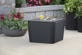 Стол-сундук Лузон Плюс (Luzon Plus Flat Wicker), графит в Белоярском (ХМАО) - beloiarskii.ok-mebel.com | фото