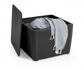 Стол-сундук Лузон Плюс (Luzon Plus Flat Wicker), графит в Белоярском (ХМАО) - beloiarskii.ok-mebel.com | фото 4