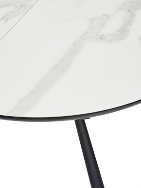 Стол VOLAND BIANCO TL-45 испанская керамика/ BLACK "белый мрамор" М-City в Белоярском (ХМАО) - beloiarskii.ok-mebel.com | фото 2