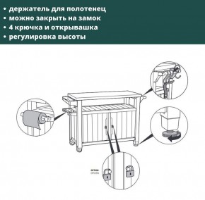 Столик для барбекю 207 Л (Unity XL 207L) в Белоярском (ХМАО) - beloiarskii.ok-mebel.com | фото 8