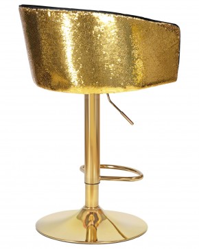 Стул барный DOBRIN DARCY GOLD SHINY, черный велюр с золотыми пайетками в Белоярском (ХМАО) - beloiarskii.ok-mebel.com | фото 4