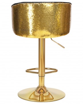 Стул барный DOBRIN DARCY GOLD SHINY, черный велюр с золотыми пайетками в Белоярском (ХМАО) - beloiarskii.ok-mebel.com | фото 5