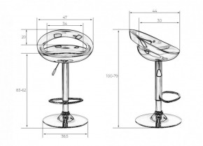 Стул барный DOBRIN DISCO LM-1010 (белый) в Белоярском (ХМАО) - beloiarskii.ok-mebel.com | фото 2