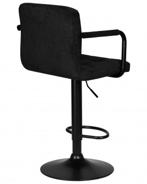 Стул барный DOBRIN KRUGER ARM BLACK, черный вельвет (LAR-E2041-52) в Белоярском (ХМАО) - beloiarskii.ok-mebel.com | фото 4