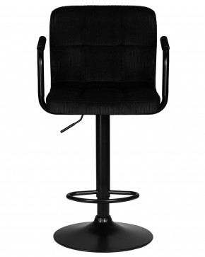Стул барный DOBRIN KRUGER ARM BLACK, черный вельвет (LAR-E2041-52) в Белоярском (ХМАО) - beloiarskii.ok-mebel.com | фото 6