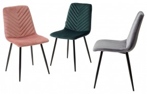 Стул DUKE BLUVEL-14 GREY, велюр / черный каркас М-City в Белоярском (ХМАО) - beloiarskii.ok-mebel.com | фото 2