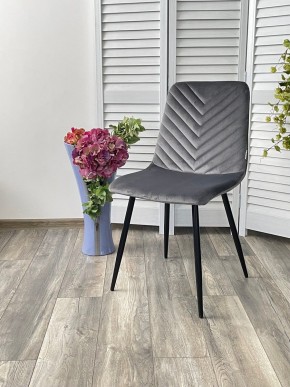 Стул DUKE BLUVEL-14 GREY, велюр / черный каркас М-City в Белоярском (ХМАО) - beloiarskii.ok-mebel.com | фото 4