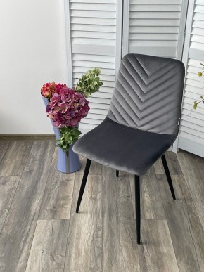 Стул DUKE BLUVEL-14 GREY, велюр / черный каркас М-City в Белоярском (ХМАО) - beloiarskii.ok-mebel.com | фото 5