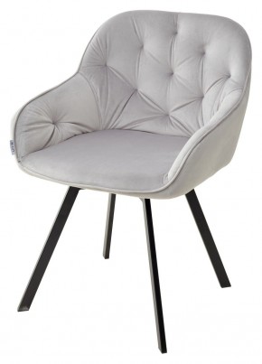 Стул GALE 360 град. поворот. BLUVEL-03 LIGHT GREY, велюр/ черный каркас, М-City в Белоярском (ХМАО) - beloiarskii.ok-mebel.com | фото
