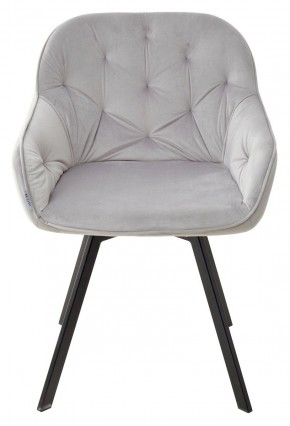 Стул GALE 360 град. поворот. BLUVEL-03 LIGHT GREY, велюр/ черный каркас, М-City в Белоярском (ХМАО) - beloiarskii.ok-mebel.com | фото 3