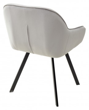 Стул GALE 360 град. поворот. BLUVEL-03 LIGHT GREY, велюр/ черный каркас, М-City в Белоярском (ХМАО) - beloiarskii.ok-mebel.com | фото 4
