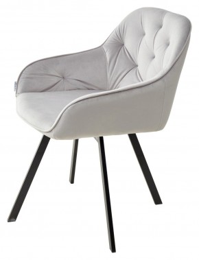 Стул GALE 360 град. поворот. BLUVEL-03 LIGHT GREY, велюр/ черный каркас, М-City в Белоярском (ХМАО) - beloiarskii.ok-mebel.com | фото 5