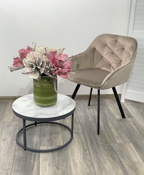 Стул GALE 360 град. поворот. BLUVEL-40 BEIGE, велюр/ черный каркас, М-City в Белоярском (ХМАО) - beloiarskii.ok-mebel.com | фото 2