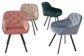 Стул GALE 360 град. поворот. BLUVEL-40 BEIGE, велюр/ черный каркас, М-City в Белоярском (ХМАО) - beloiarskii.ok-mebel.com | фото 3