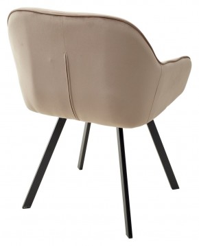 Стул GALE 360 град. поворот. BLUVEL-40 BEIGE, велюр/ черный каркас, М-City в Белоярском (ХМАО) - beloiarskii.ok-mebel.com | фото 4