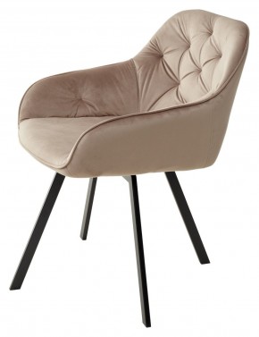 Стул GALE 360 град. поворот. BLUVEL-40 BEIGE, велюр/ черный каркас, М-City в Белоярском (ХМАО) - beloiarskii.ok-mebel.com | фото 5