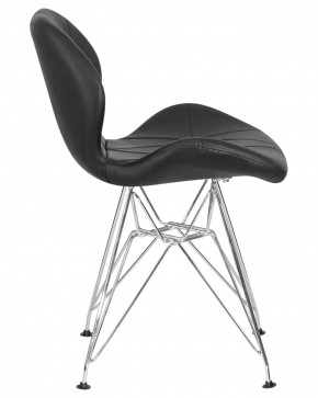 Стул обеденный DOBRIN BUTTERFLY CHROME, ножки хром, цвет чёрный в Белоярском (ХМАО) - beloiarskii.ok-mebel.com | фото 3
