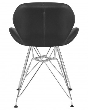 Стул обеденный DOBRIN BUTTERFLY CHROME, ножки хром, цвет чёрный в Белоярском (ХМАО) - beloiarskii.ok-mebel.com | фото 5