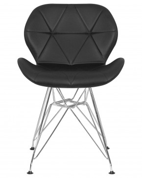 Стул обеденный DOBRIN BUTTERFLY CHROME, ножки хром, цвет чёрный в Белоярском (ХМАО) - beloiarskii.ok-mebel.com | фото 7